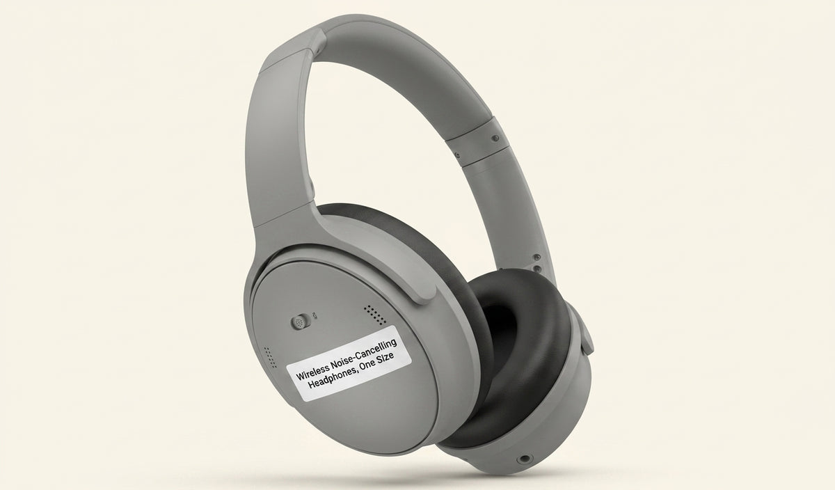 Bose QuietComfort over-ear wireless headphones Black, imported from the UK