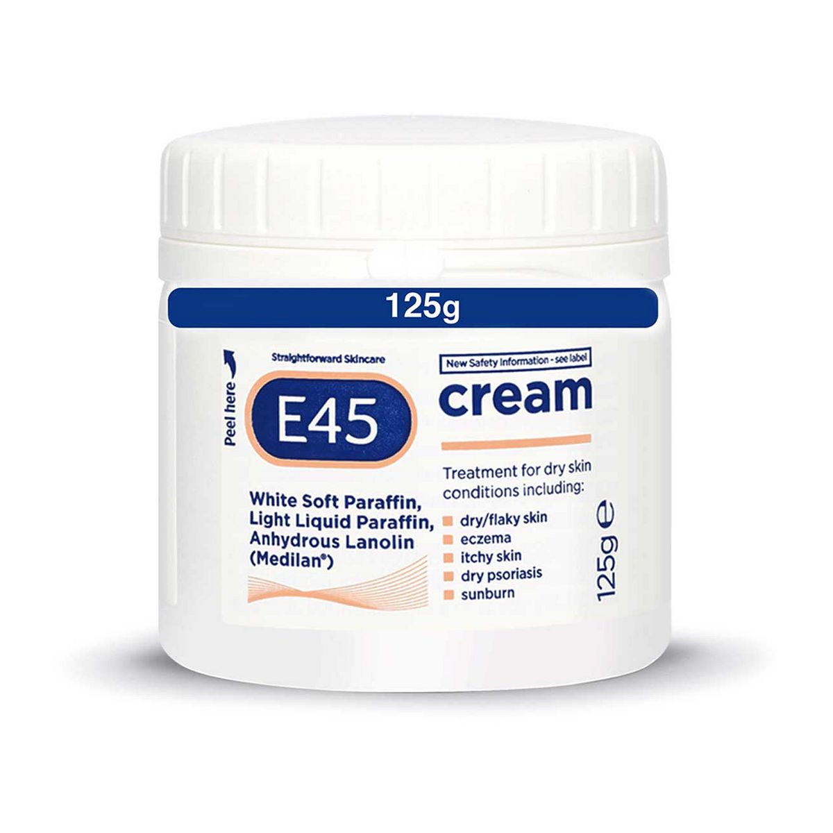 E45 Dermatological Moisturising Cream for Dry Skin & Eczema - 125g GOODS Boots   