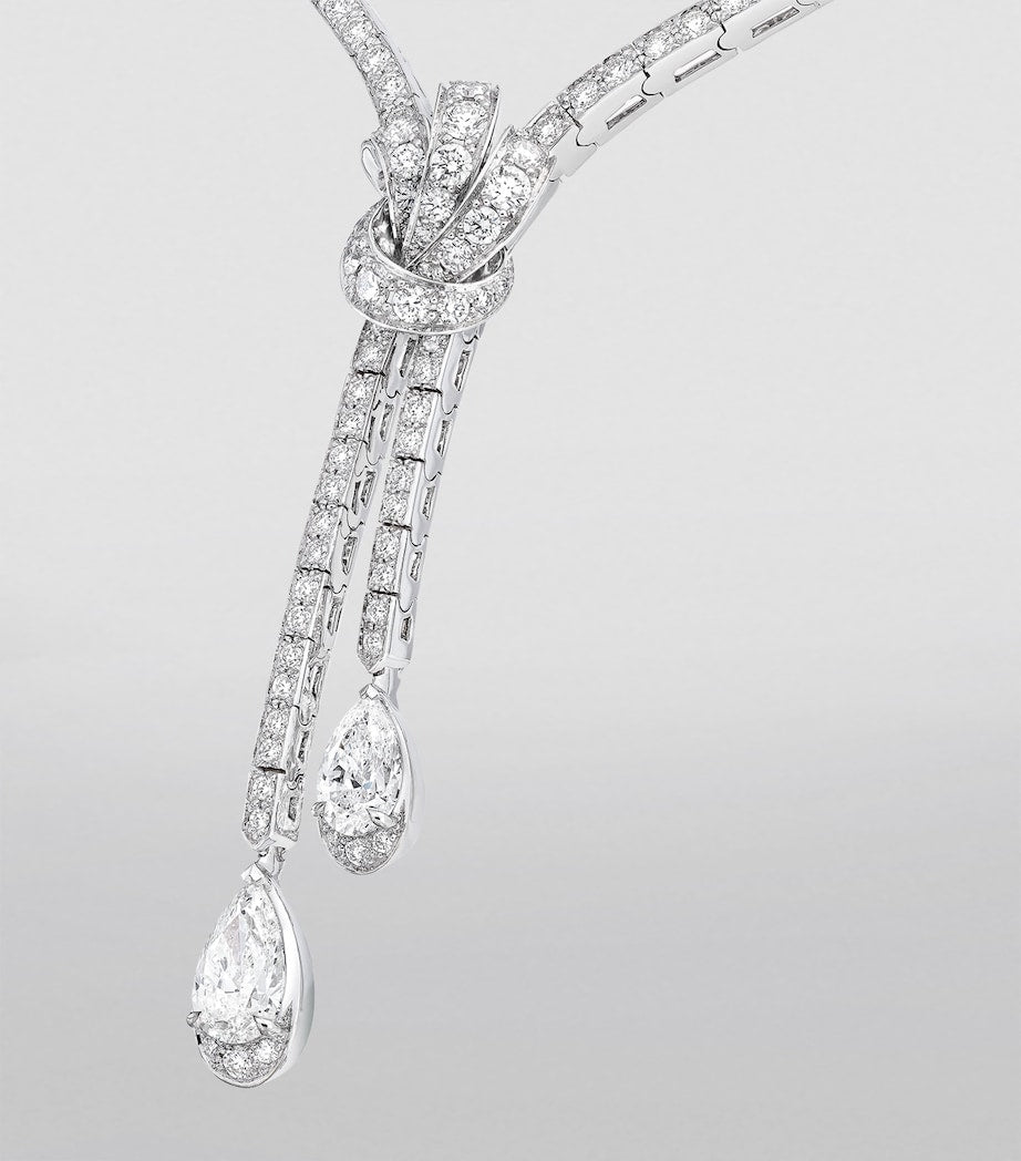 Graff Tilda's Bow pendant necklace, imported from the UK