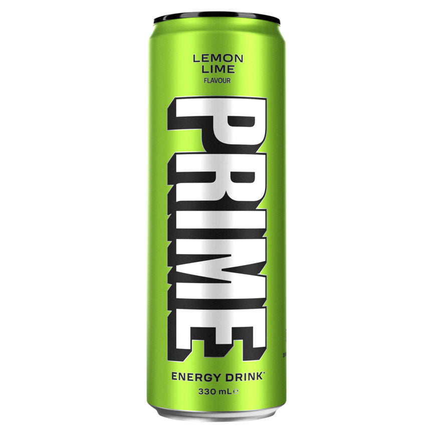 Prime Lemon Lime Flavour Energy Drink 330ml GOODS ASDA   