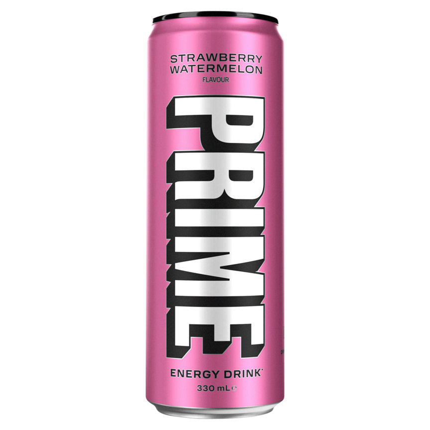 Prime Strawberry Watermelon Flavour Energy Drink 330ml GOODS ASDA   