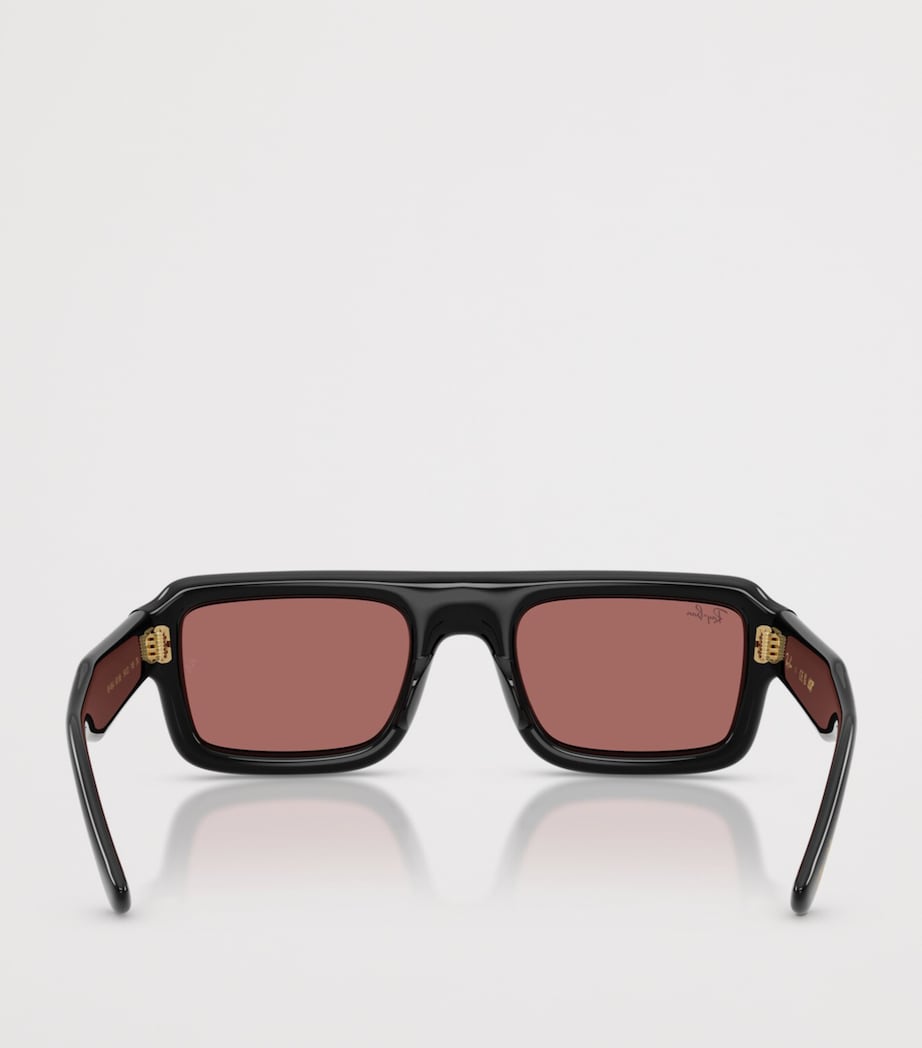 Ray-Ban Flacko Puffer Piloten-Sonnenbrille 0RB4954 (britische Marke)