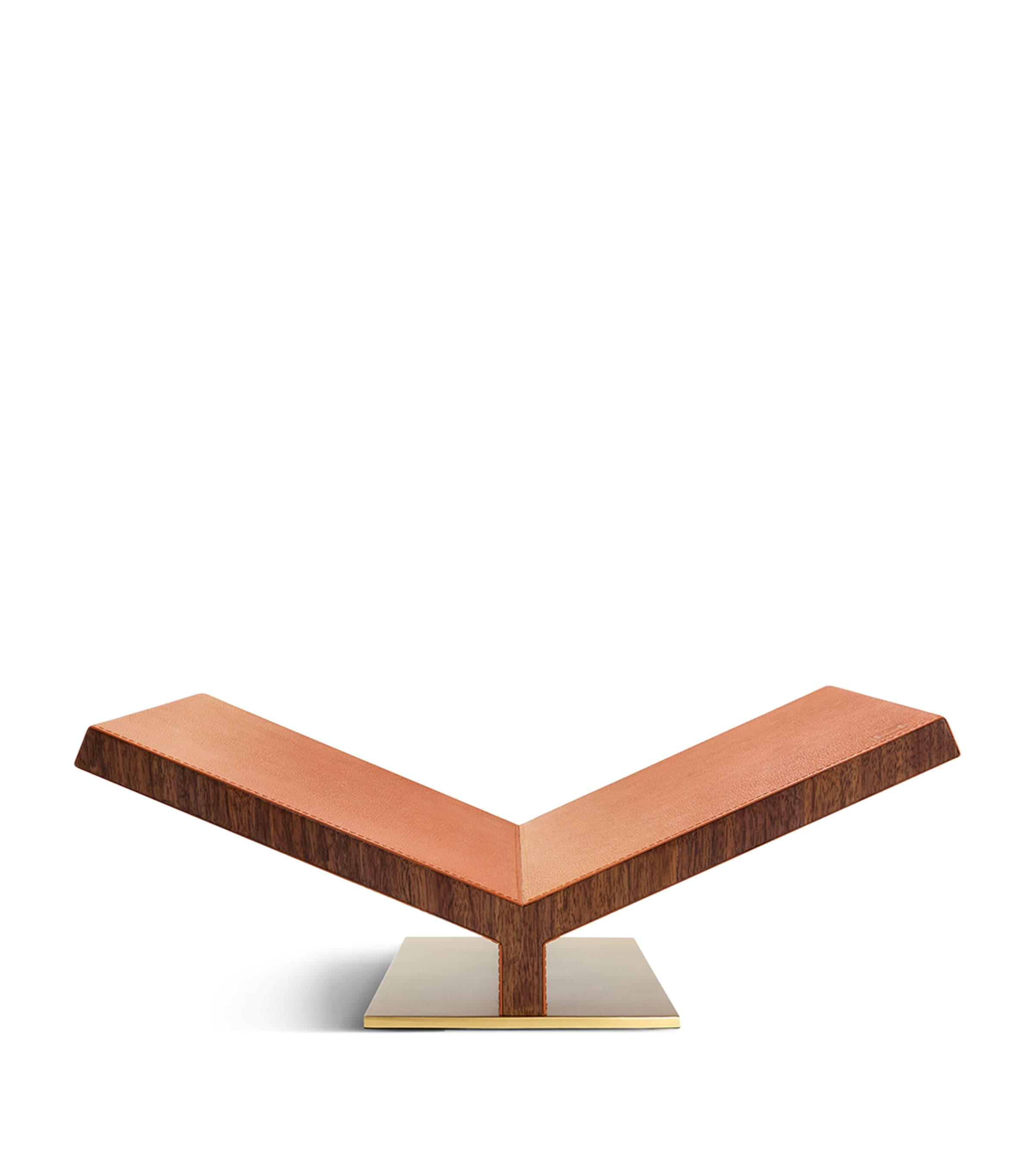 Assouline Walnut-Leather Classic Collector Bookstand - British product