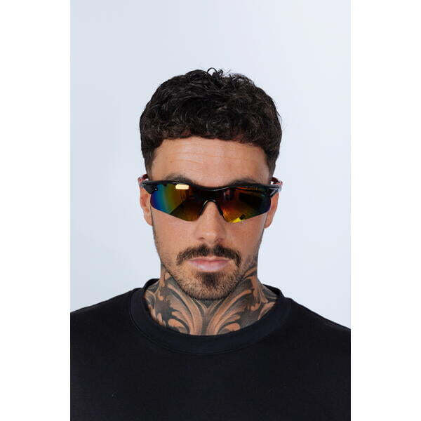 SVNX outdoor sunglasses with hardcase black frame multi revo lenses, imported from the UK