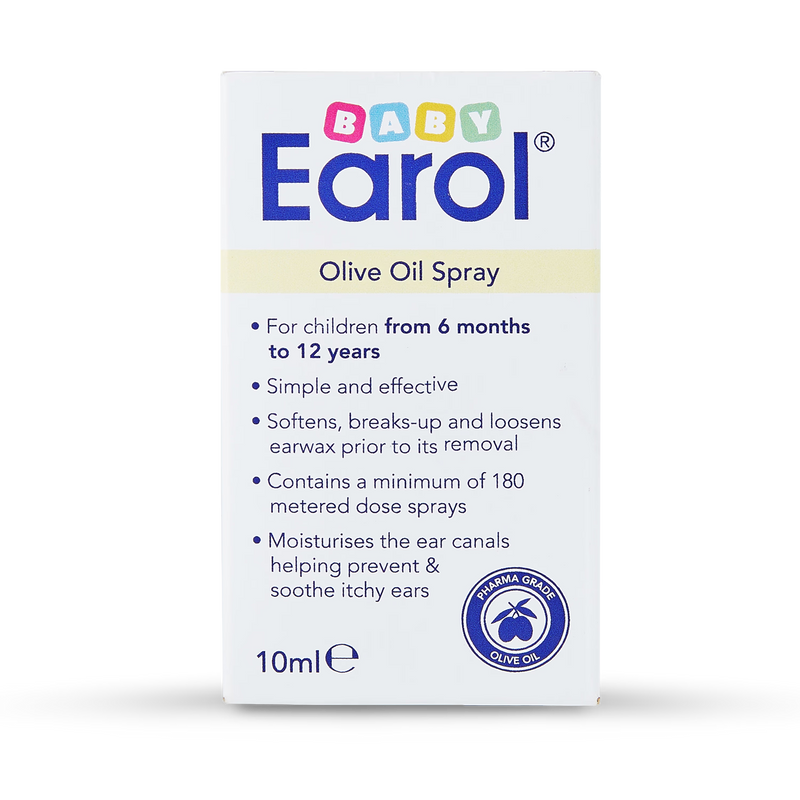 Earol baby olive oil ear spray 10ml, UK version