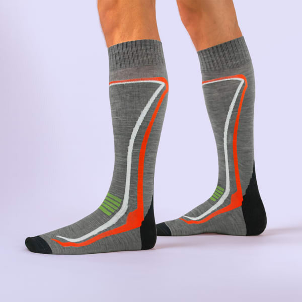 Comodo knee high merino wool ski socks, imported from the UK