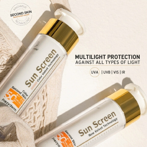 FrezyDerm tinted sunscreen Color Velvet Face 50ml, imported from the UK