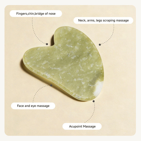 Livingandhome Gua Sha Jade Roller set, imported from the UK