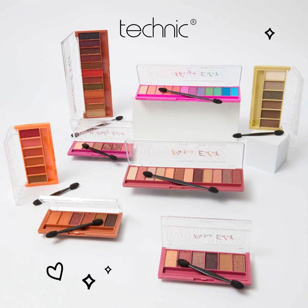 Technic MEGA 12 eyeshadow palette Marrakech Edit (British brand)