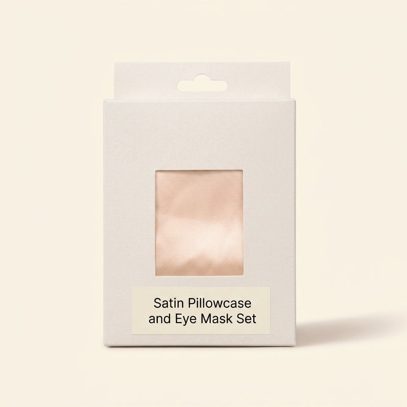 Botanics satin pillowcase and eye mask set, UK version