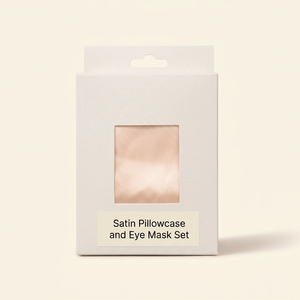 Botanics satin pillowcase and eye mask set, UK version