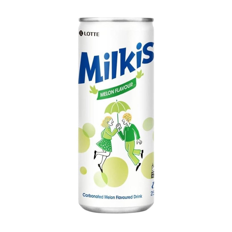 Lotte Milkis melon cream soda soft drink, UK version