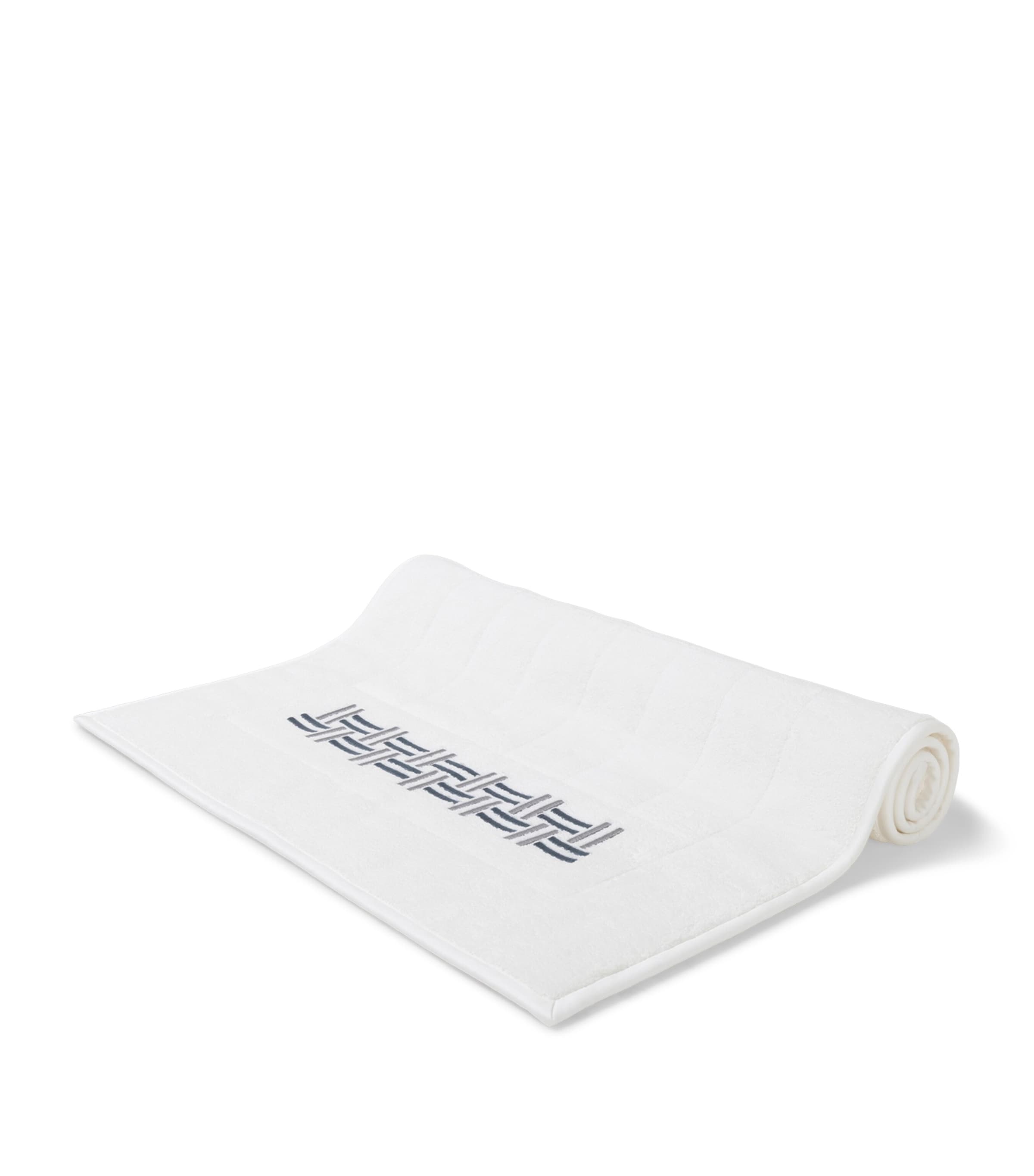 Frette basket weave bath mat 54cm x 87cm - British product