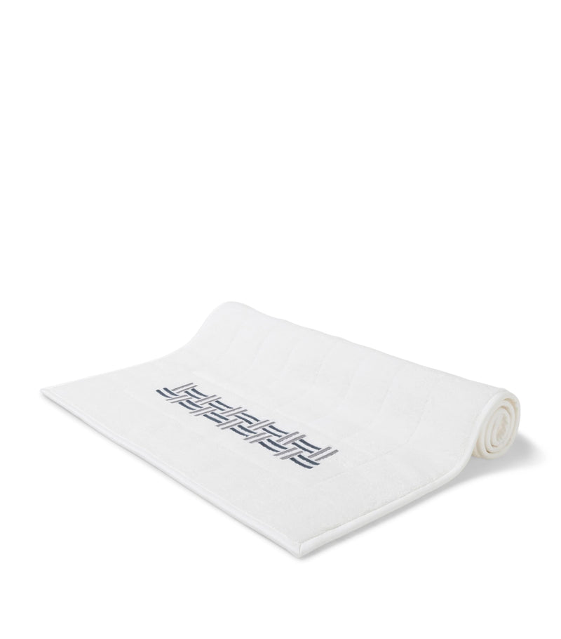 Frette basket weave bath mat 54cm x 87cm - British product