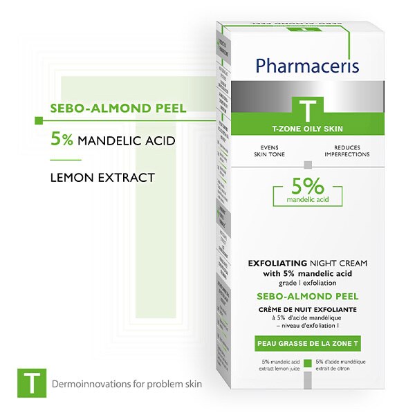 Pharmaceris T Sebo Almond Peel 5% Night Cream GOODS Superdrug   