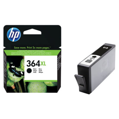 HP No364 XL black ink cartridge high capacity, imported from the UK