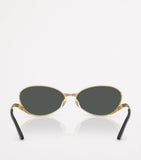 Versace oval cat-eye sunglasses with metal frame (British brand)