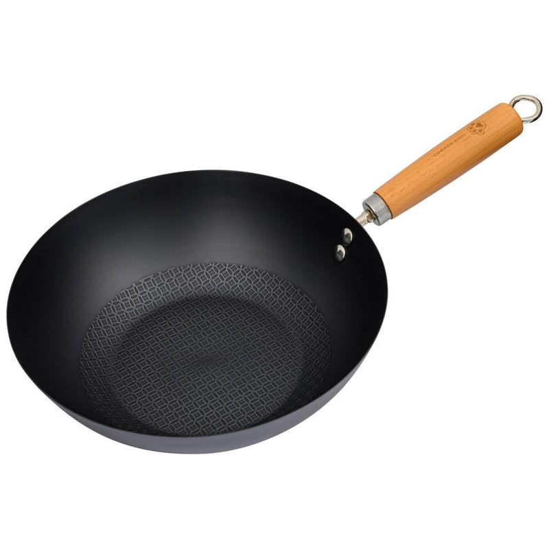 Cooker King iron wok with cover 28cm - British product
