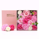 Merci Boutique Pink Paradise Square soap bouquet, UK version