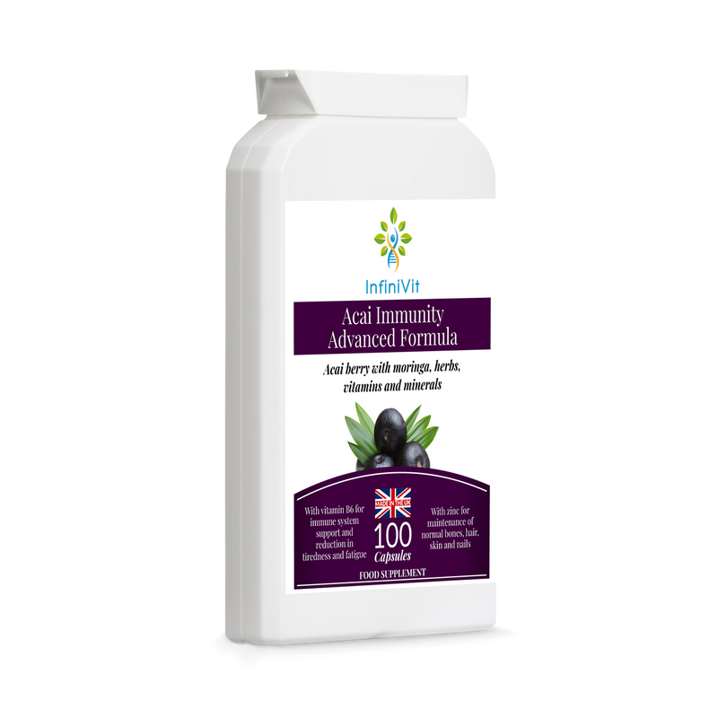 InfiniVit acai immunity supplement 100 capsules, UK version