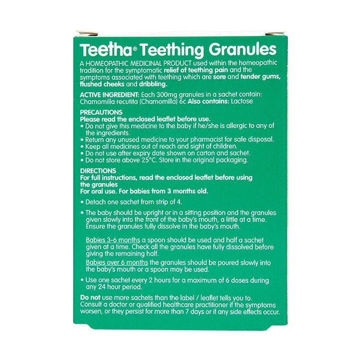 Nelsons Teetha Granules 24 Sachets GOODS Holland&Barrett   