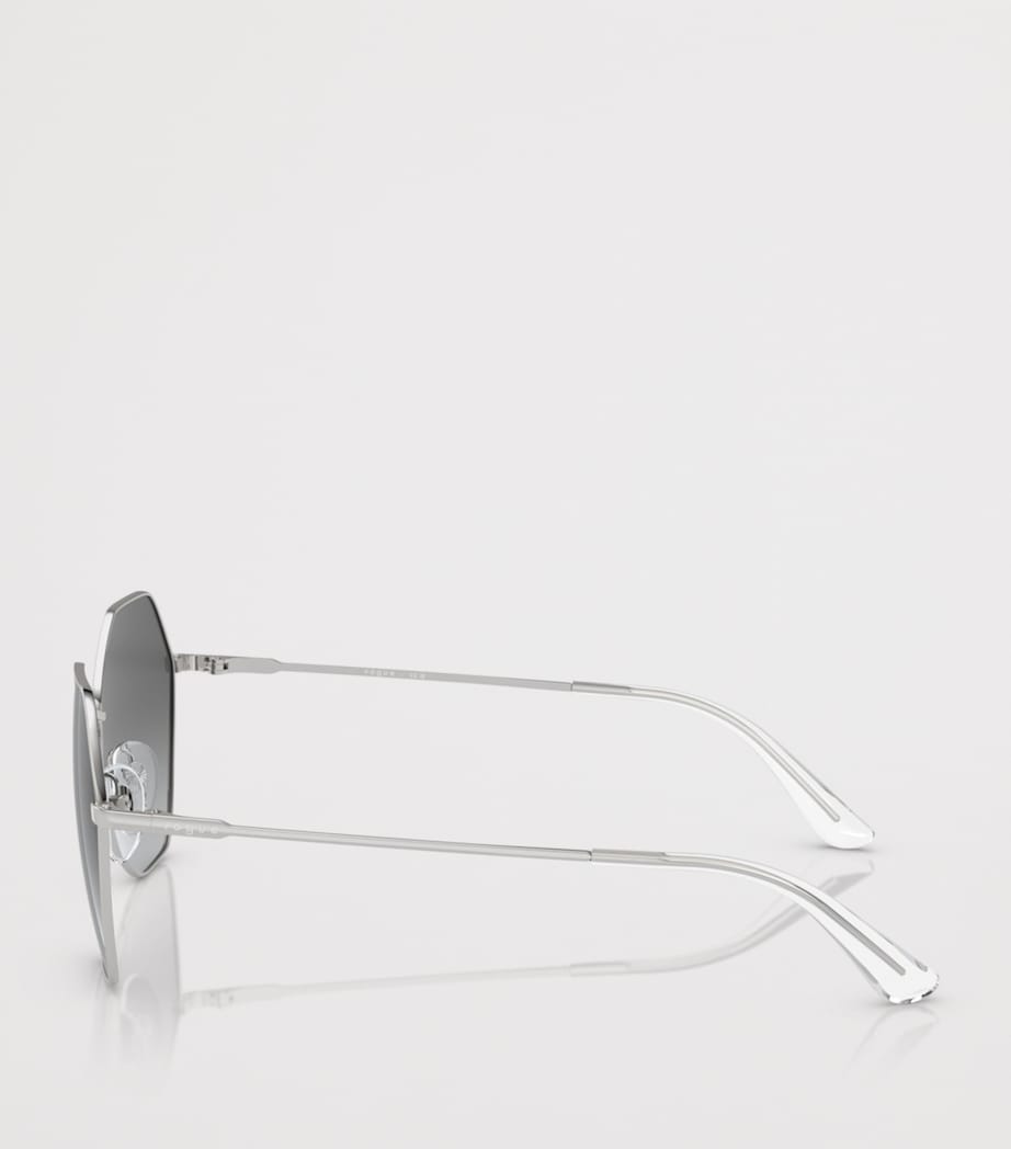 Vogue metal irregular sunglasses gradient lens, UK version