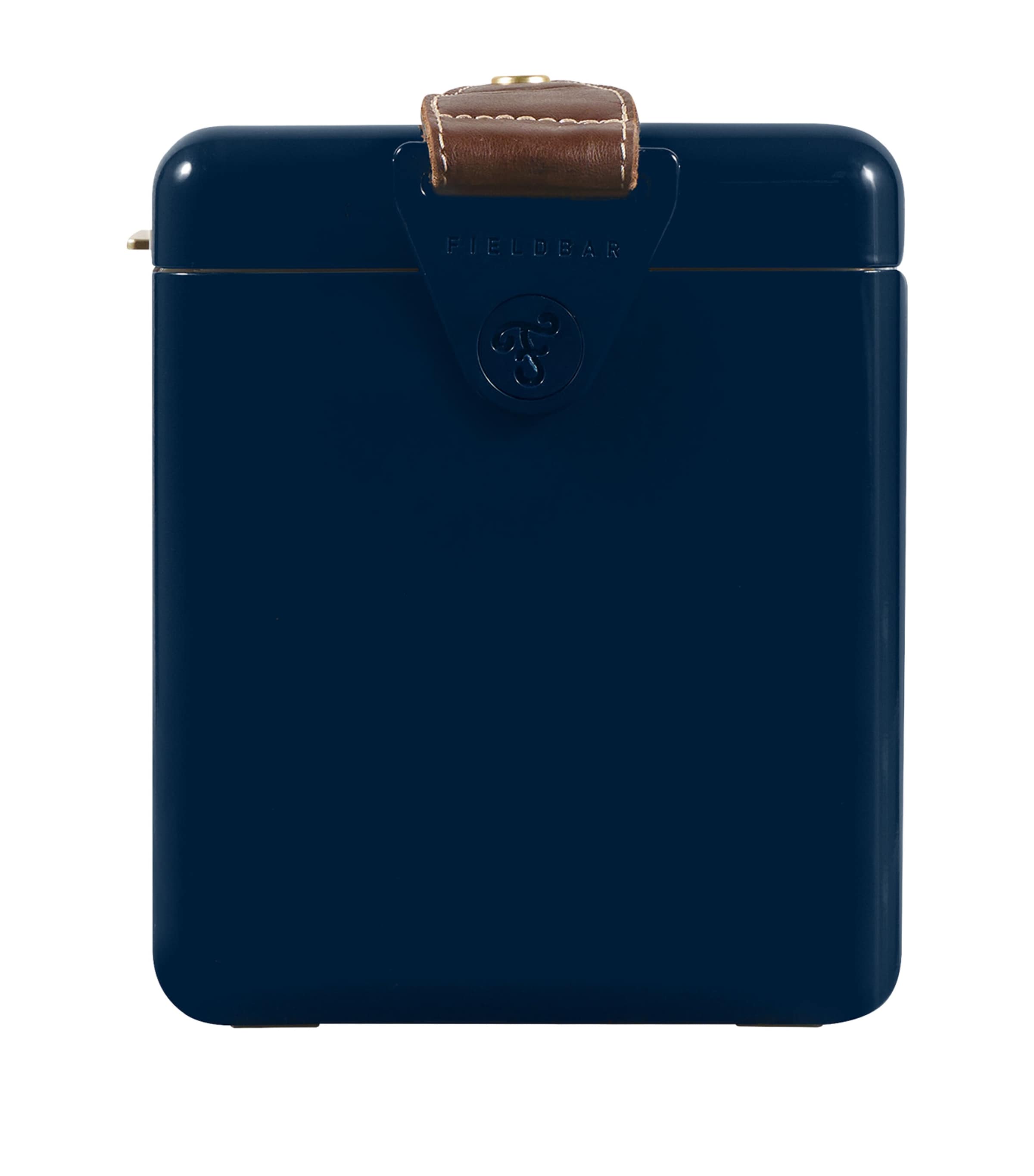 Fieldbar Mini Bar Cooler Box with Leather Sling 4L - British product