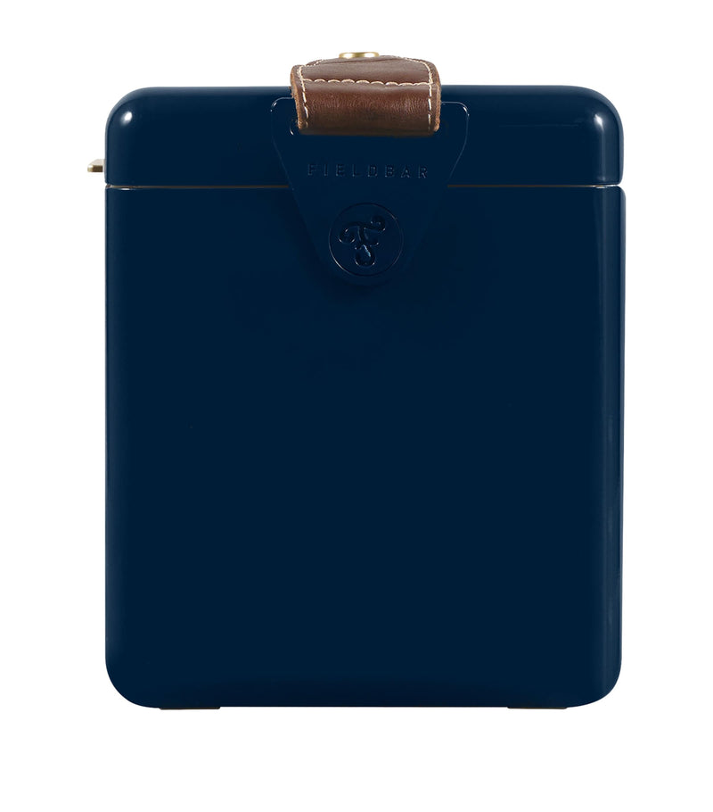 Fieldbar Mini Bar Cooler Box with Leather Sling 4L - British product