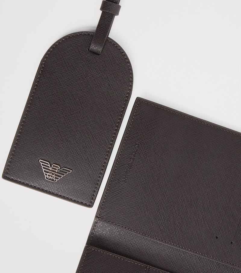 Emporio Armani passport holder and tag set - British product