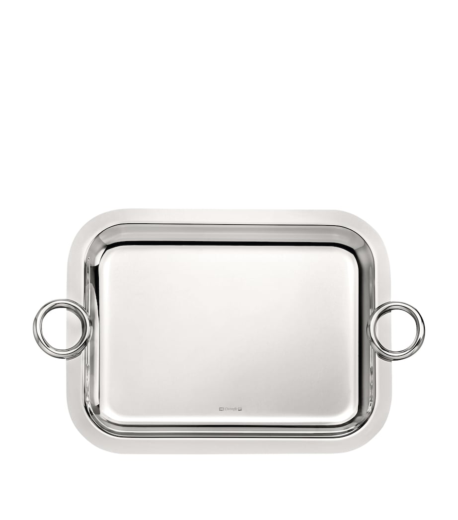 Christofle Vertigo handled tray 26cm x 20cm (British brand)
