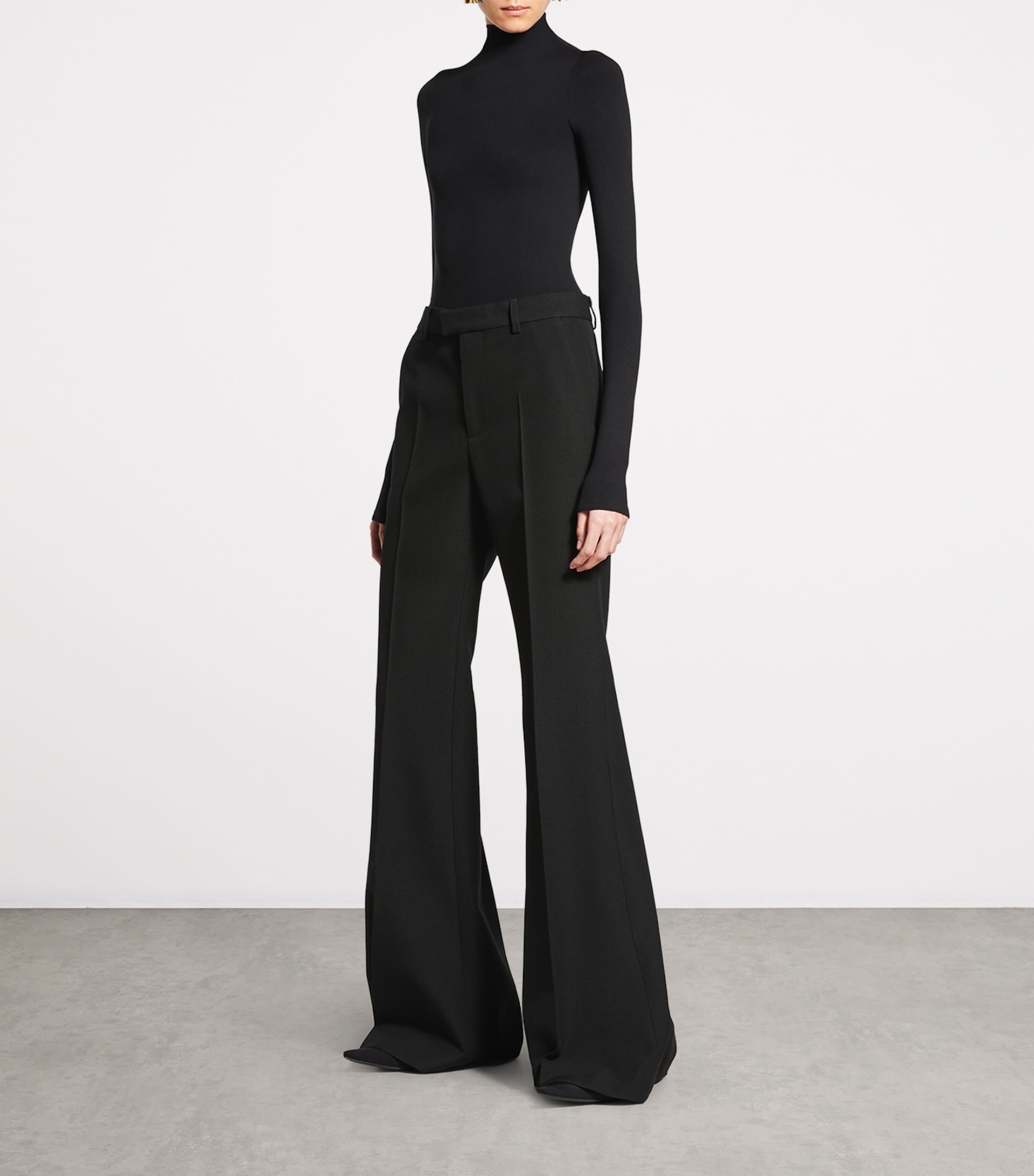 Balenciaga wool flared trousers - British product