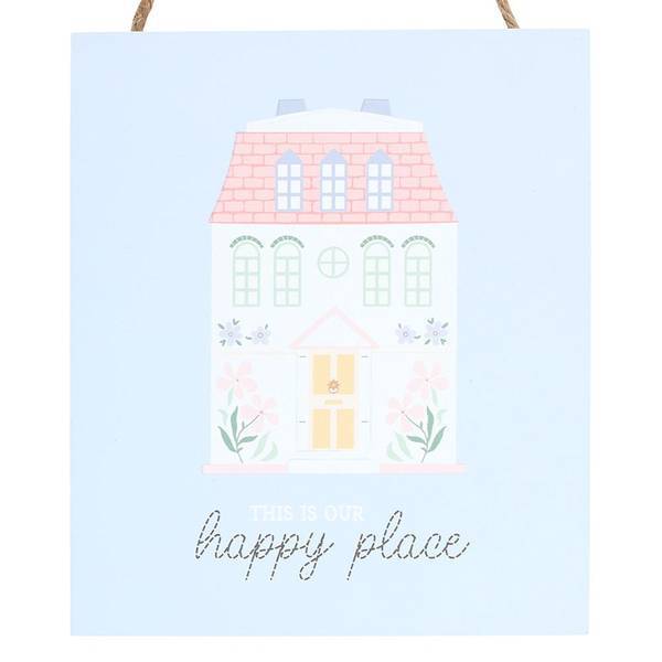 Something Different Happy Place hanging sign MDF 22.5cm (British brand)