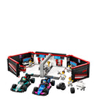 Lego F1 garage and Mercedes-AMG Alpine cars set, UK version