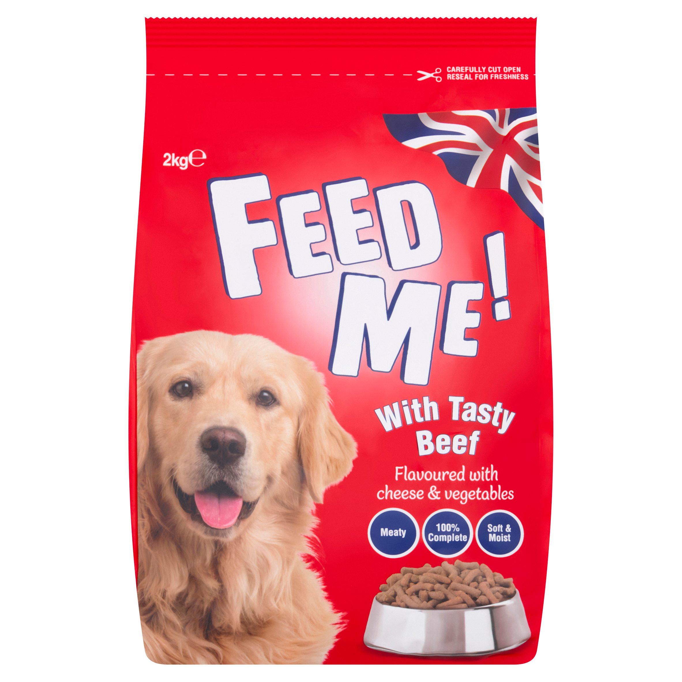 HiLife FEED ME! Complete Nutrition with Beef Flavoured with Cheese & Vegetables 2kg Dry dog food Sainsburys   