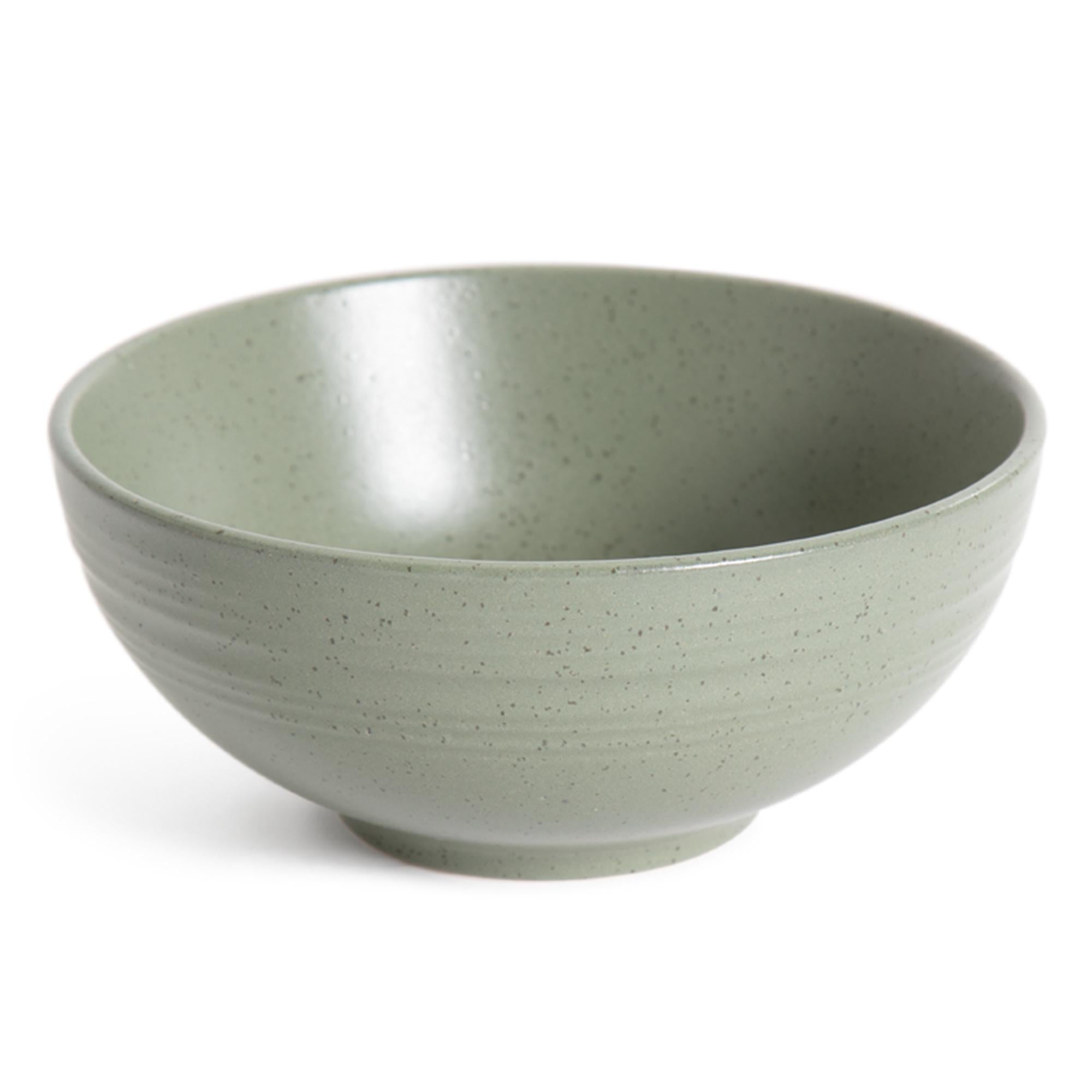 Habitat Textured Ripple Cereal Bowl Sage GOODS Sainsburys   