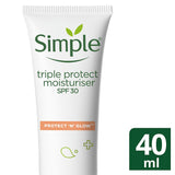 Simple Triple Protect Moisturiser SPF 30 Protect 'N' Glow 40ml GOODS Boots   