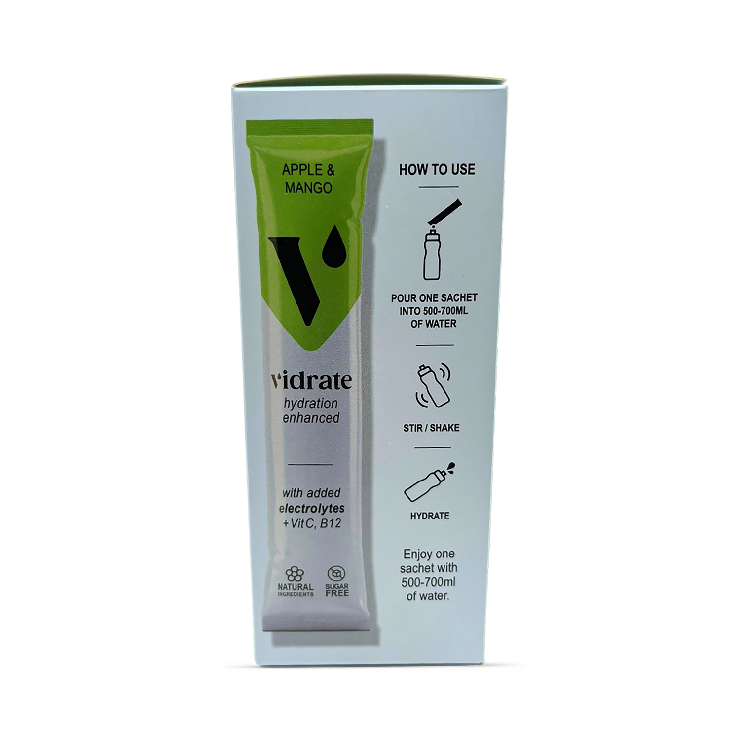 Vidrate hydration sachets Apple & Mango 12-pack - British product
