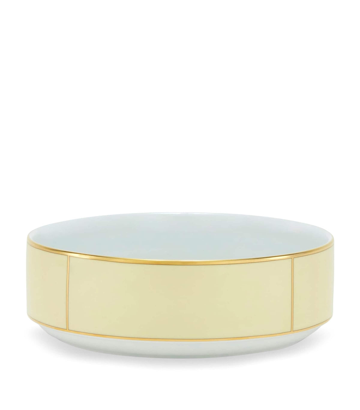 GINORI 1735 Porcelain Colonna Diva Giallo Salad Bowl 24cm, UK version