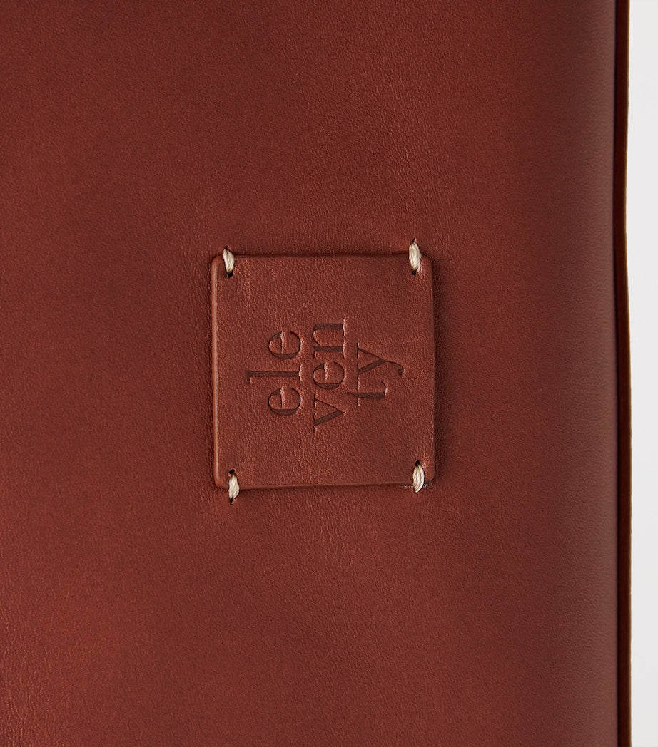 Eleventy faux leather tote bag with multiple pockets - British product