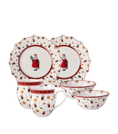 Villeroy & Boch Santa Toy's Delight Porcelain Breakfast Set 6-Piece
