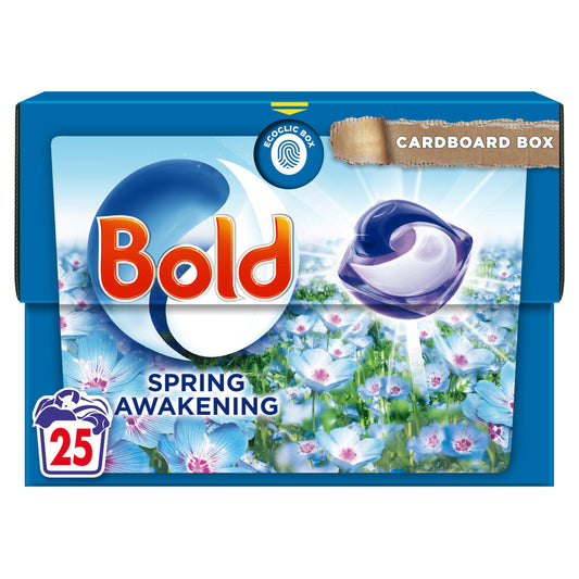 Bold All-in-1 Pods Washing Liquid Capsules Spring Awakening 25 Washes detergents & washing powder Sainsburys   