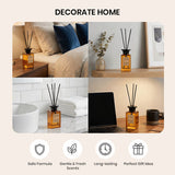 Livingandhome reed diffuser citrus scent 150ml - British product