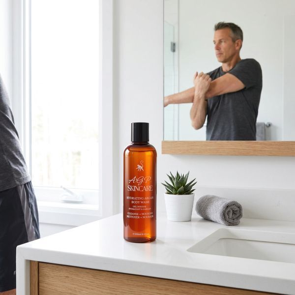 AGP Skincare unscented body wash 250ml, imported from the UK