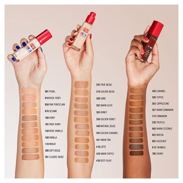 Rimmel Lasting Finish hazelnut liquid foundation, imported from the UK