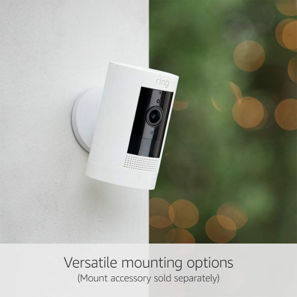 Ring outdoor security camera Stick Up Cam white, imported from the UK