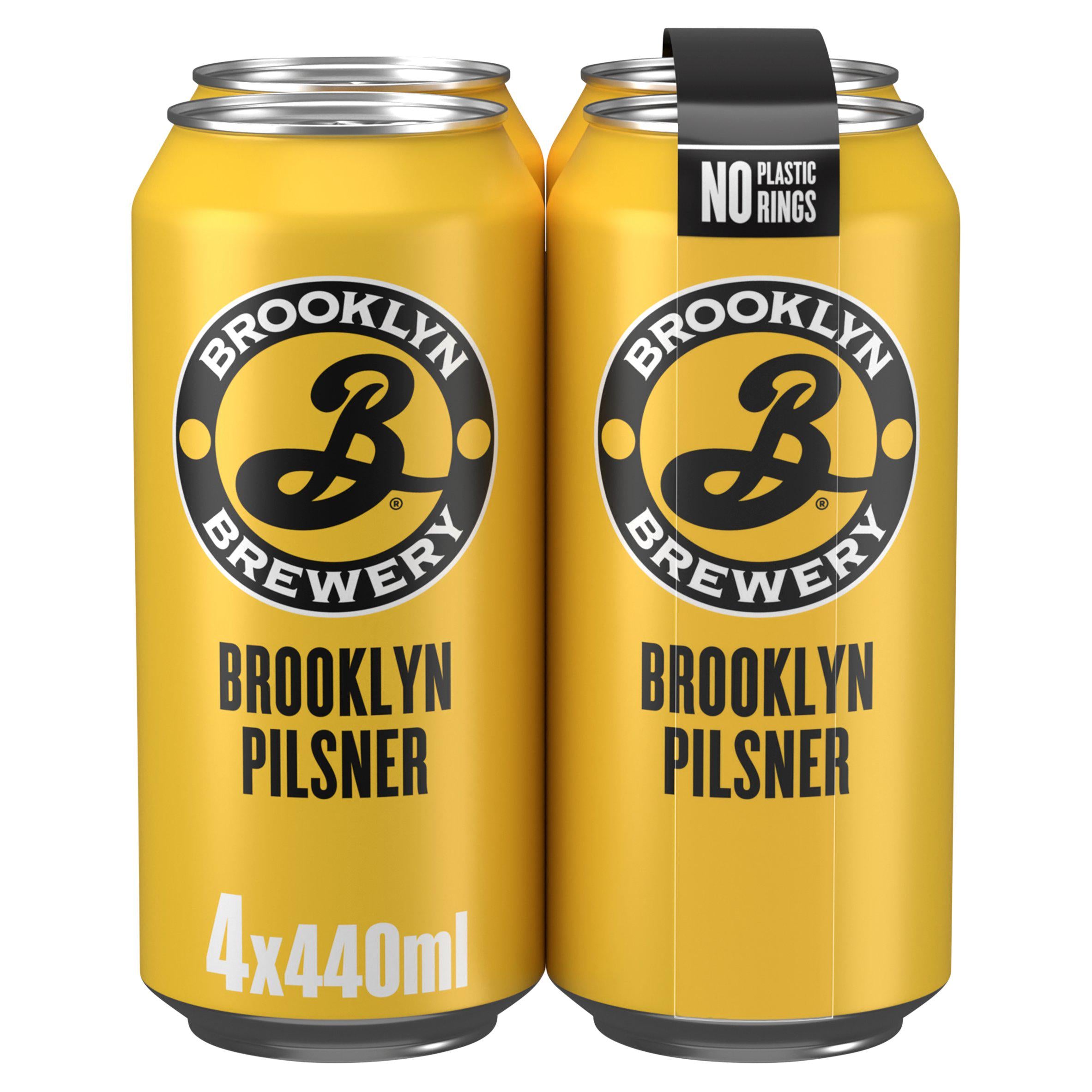 Brooklyn Brewery Pilsner Crisp Lager x4 440ml GOODS Sainsburys   