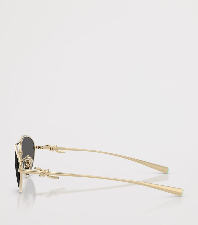 Tiffany & Co. metal irregular sunglasses TF3117 - British product