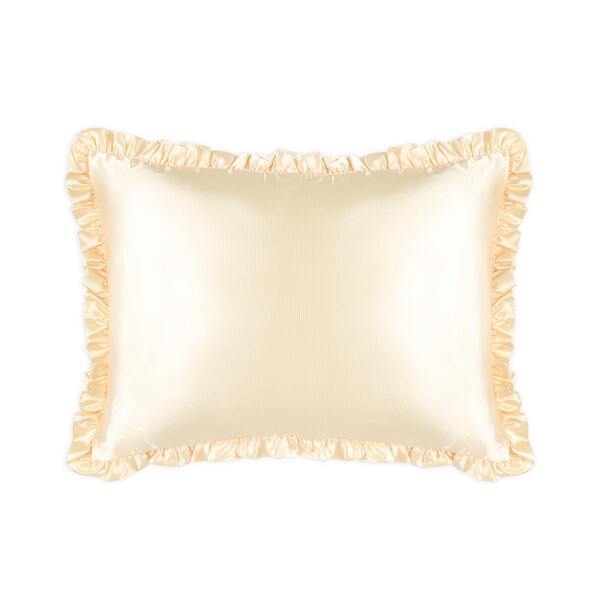 Silver Cloud satin frilly pillowcase twin pack, UK version