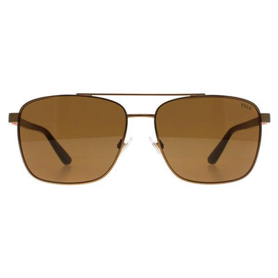 Superdrug Polo Ralph Lauren PH3137 Men's Sunglasses in Semi-Shiny Brass Olive Green- Buy online at McGrocer