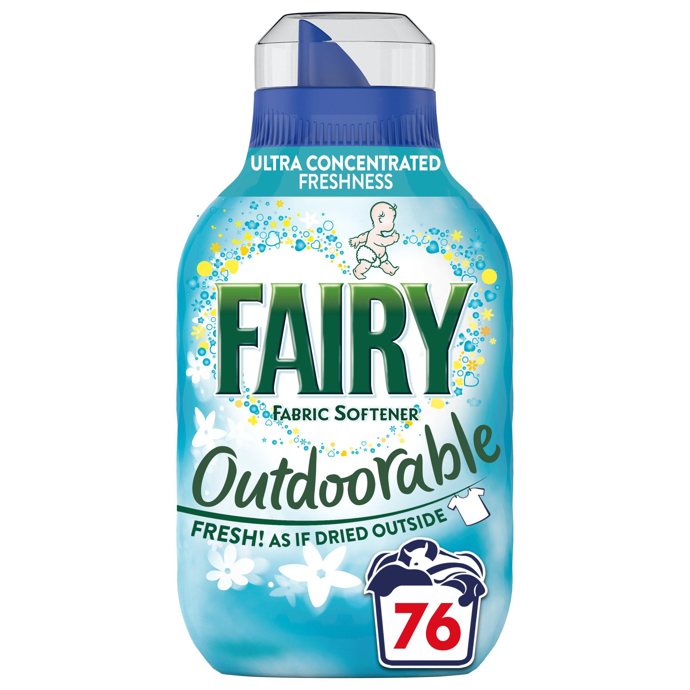 Fairy Outdoorable Fabric Conditioner for Sensitive Skin (76 Washes) GOODS Sainsburys   